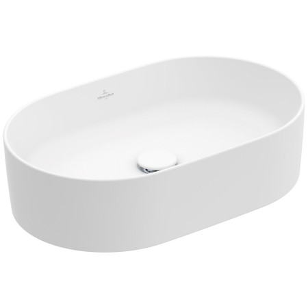 Villeroy & Boch Collaro Aufsatzwaschtisch 56 cm oval ohne Überlauf, ohne Hahnloch