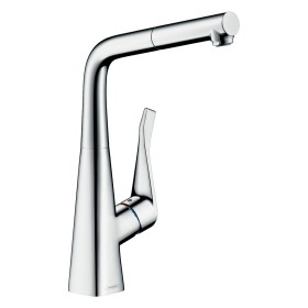 hansgrohe Metris M71 Einhebel-Küchenarmatur 320 Eco, Ausziehauslauf, 1jet, sBox hansgrohe Metris M71 Einhebel-Küchenarmatur 320 Eco, Ausziehauslauf, 1jet, sBox