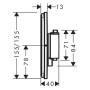 hansgrohe ShowerSelect Comfort E Thermostat Unterputz für 1 Verbraucher und 1 zusätzlichen Abgang