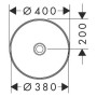 hansgrohe Xuniva S Aufsatzwaschtisch rund Ø 40 cm