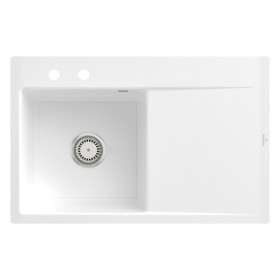 Villeroy & Boch Subway Style 45 FLAT flächenbündige Spüle, Ablaufgarnitur mit Excenterbetätigung, Becken links Villeroy & Boch Subway Style 45 FLAT flächenbündige Spüle, Ablaufgarnitur mit Excenterbetätigung, Becken links