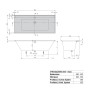 Villeroy & Boch Collaro Einbaubadewanne 180 x 80 cm, Combipool Entry, Technikposition 1, inkl. Wasserzulauf