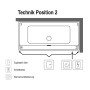 Villeroy & Boch Collaro Einbaubadewanne 170 x 75 cm, Combipool Comfort, Technikposition 2, inkl. Wasserzulauf
