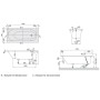 Villeroy & Boch Oberon Solo Badewanne 170 x 70 cm, Airpool Entry, Technik Position 1