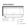 Villeroy & Boch Squaro Edge 12 Duo Badewanne 170 x 75 cm, Special Combi Pool Active, Technik Position 1
