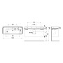 LAUFEN MEDA Waschtisch 120 x 46 cm, mit 3 Hahnlöcher ohne Überlauf