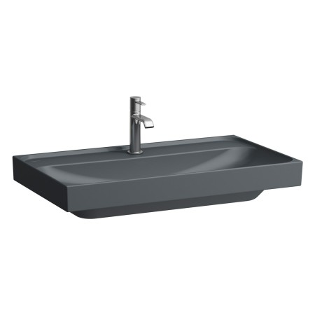 LAUFEN MEDA Aufsatzwaschtisch 80 x 46 cm, mit 3 Hahnlöcher ohne Überlauf