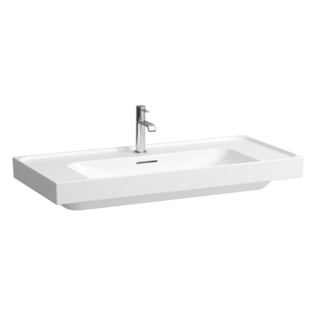 LAUFEN MEDA Aufsatzwaschtisch 100 x 46 cm, mit 3 Hahnlöcher und Überlauf