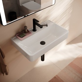 hansgrohe Xanuia Q Waschtisch Compact 650/390 mit Hahnloch ohne Überlauf, SmartClean hansgrohe Xanuia Q Waschtisch Compact 650/390 mit Hahnloch ohne Überlauf, SmartClean