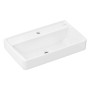 hansgrohe Xanuia Q Waschtisch Compact 650/390 mit Hahnloch ohne Überlauf, SmartClean