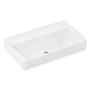 hansgrohe Xanuia Q Waschtisch Compact 650/390 ohne Hahnloch und Überlauf, SmartClean
