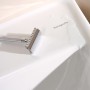 hansgrohe Xanuia Q Waschtisch Compact 650/390 ohne Hahnloch und Überlauf, SmartClean