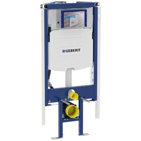 Geberit Duofix Element für Wand-WC, 112 cm, mit Sigma UP-Spülkästen 12 cm, Ecklösung, für Betätigung von vorne
