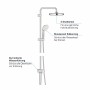 GROHE Tempesta Cosmopolitan System 210 Duschsystem mit Umstellung, Wandmontage