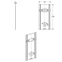 Geberit GIS WC-Paneel für Wand-WC, für Sigma UP-Spülkästen 12 cm