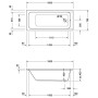 Duravit D-Code Rechteck-Badewanne 160 x 70 cm