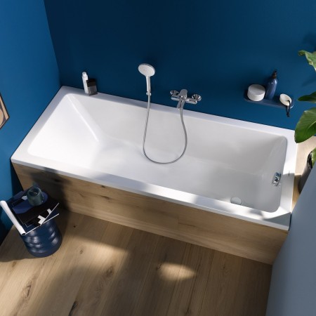 Duravit No. 1 Rechteck-Badewanne 150 x 70 cm mit 1 Rückenschräge