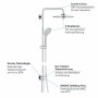 GROHE Euphoria System 260 Duschsystem mit Umstellung, Wandmontage, EcoJoy