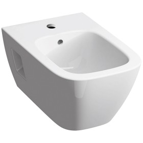 Geberit Renova Plan Square Wandbidet, teilgeschlossene Form