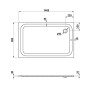 Steel Plan Stahl-Duschwanne superflach 140 x 90 x 2,5 cm
