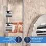 GROHE Precision Duschsystem Unterputz mit Vitalio Rain Mono 310, rund