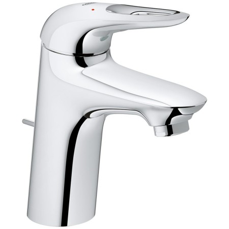 GROHE Eurostyle Einhand-Waschtischbatterie DN 15 S-Size, offener Metall-Hebelgriff, mit Ablaufgarnitur