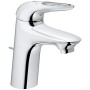 GROHE Eurostyle Einhand-Waschtischbatterie DN 15 S-Size, offener Metall-Hebelgriff, mit Ablaufgarnitur