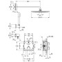 GROHE Grohtherm Duschsystem Unterputz mit Rainshower Cosmopolitan 310