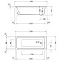 Duravit D-Code Rechteck-Badewanne 175 x 75 cm