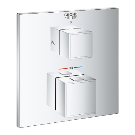 GROHE Grohtherm Cube Thermostat-Brausebatterie mit integrierter 2-Wege-Umstellung Unterputz