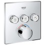 GROHE SmartControl Unterputzmischer Fertigmontageset mit 3 Absperrventilen, eckige Ausführung