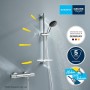 GROHE Precision Feel Thermostat-Brausebatterie 1/2" mit Brausegarnitur 60 cm
