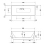 Duravit DuraSkye Badewanne 180 x 80 cm