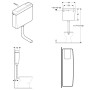 Geberit AP-Spülkasten AP127 halbhochhängend mit Spül-Stopp-Spülung