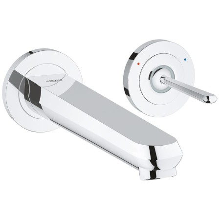 GROHE Eurodisc Joy 2-Loch Waschtisch-Wandbatterie Ausladung 23 cm