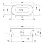 Duravit DuraSenja Badewanne 170 x 80 cm
