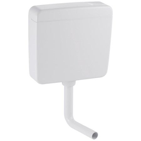 Geberit AP-Spülkasten AP127 tiefhängend mit Spül-Stopp-Spülung, Anschluss unten links