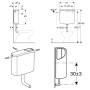 Geberit AP-Spülkasten AP140 tiefhängend mit 2-Mengen-Spülung, verschaubten Spülkastendeckel
