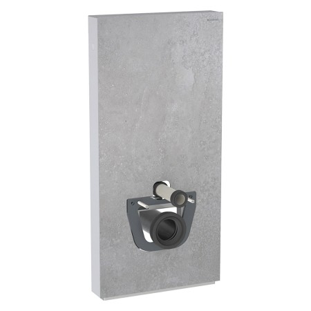 Geberit Monolith Plus Sanitärmodul für Wand-WC, 101 cm, Frontverkleidung aus Steinzeug