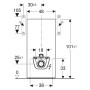 Geberit Monolith Plus Sanitärmodul für Stand-WC, 101 cm, Frontverkleidung aus Steinzeug (Kopie)