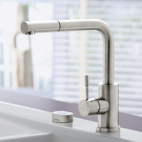 Villeroy & Boch Steel Shower Einhebel-Küchenarmatur, Niederdruck