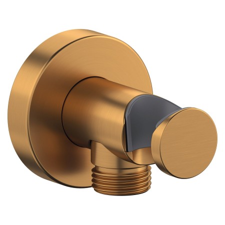 Duravit Wandanschlussbogen mit Brausehalter mit runder Rosette