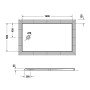Duravit Tempano Duschwanne 160 x 90 cm, mit Antislip