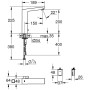 GROHE Eurocube E Infrarot-Elektronik für Waschtisch mit Mischung