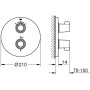 GROHE Grohtherm Special Thermostat-Wannenbatterie, Unterputz