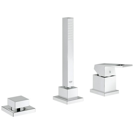 GROHE Eurocube 3-Loch-Einhand-Wannenkombination