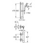 GROHE Precision Trend Thermostat-Brausebatterie 1/2" mit Brausegarnitur 60 cm