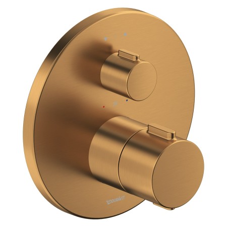 Duravit Thermostatarmaturen Thermostat Unterputz Set, 2 Verbraucher, rund