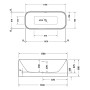 Duravit DuraFoga Badewanne 170 x 70 cm