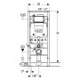 Geberit Duofix Element für Wand-WC, 120 cm, Sigma UP-Spülkasten 12 cm, HS50 Hygienespülung